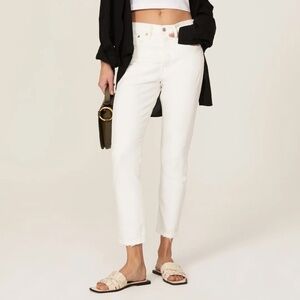 Levi's 501 White Skinny Jeans